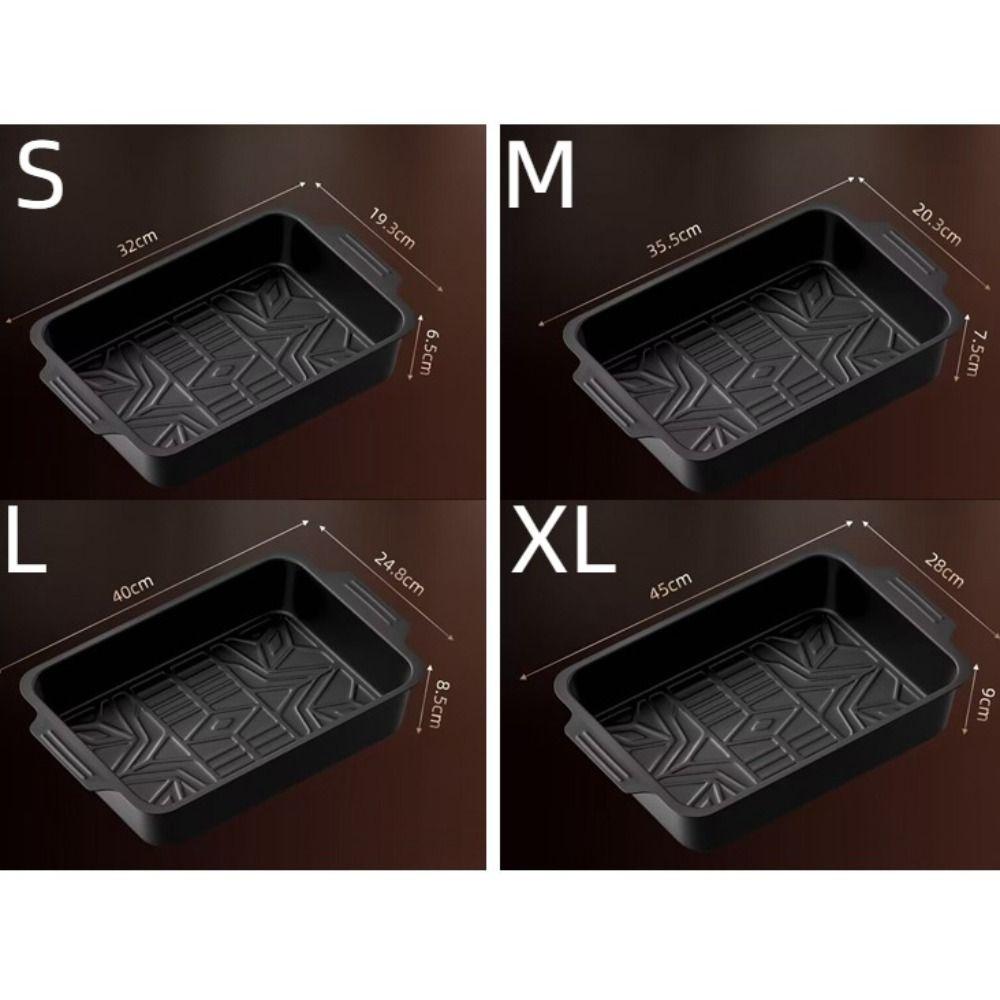 Carbon Steel Grilled Fish Dish Non Stick Pan Rectangular Baking Pan Seafood Tray  Induction Cooker