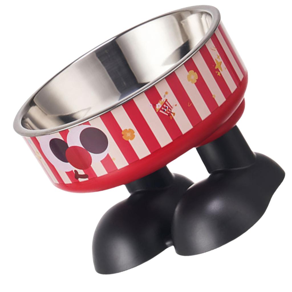 Hochbeiniger Haustiernapf für bequemes Fressen und Trinken Edelstahl Großvolumiger Hundenapf mit Nackenschutz