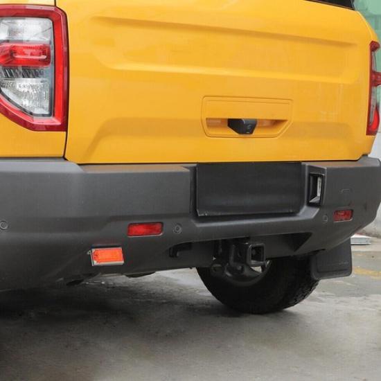 For -2024 Ford Bronco Sport Carbon Fiber Rear License Plate Lamp Frame Trim