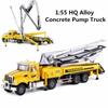1/55 Scale Alloy Concrete Pump Car Model Toy, Engineering Construction Equipment Model for Kids Over 3 Years Old