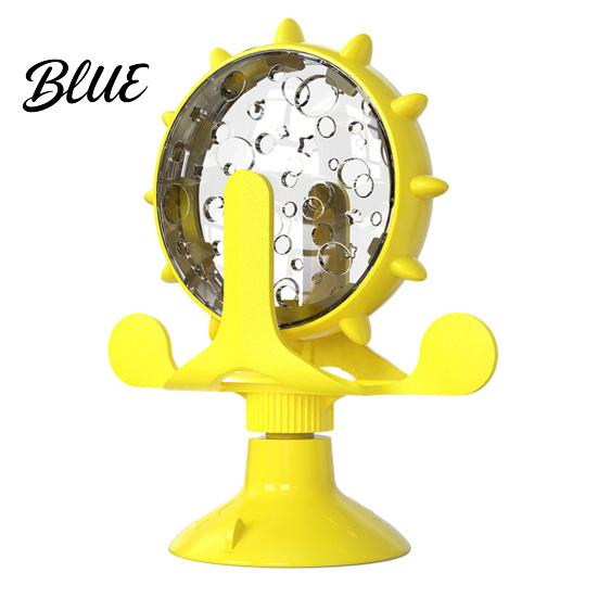 Cat Treat Toy Windmill Dispenser Interactive Rotating Food Dispenser Toy