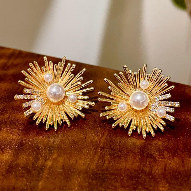 Vintage Black Series Stud Earrings 925 Silver Needle Minimalist High-End Personality Accessories for Women