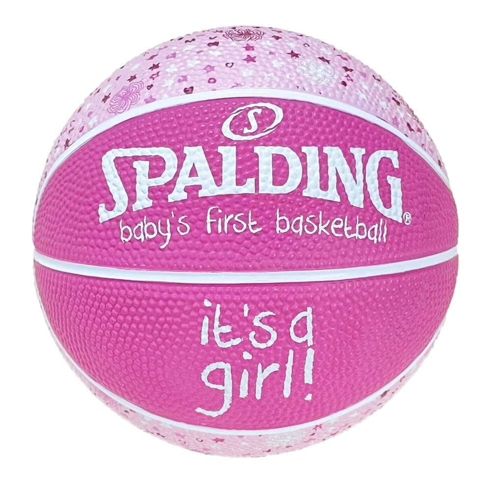 

SPALDING Первый баскетбол малышки, Это девочка!, Резина, Размер 1 мяч, 65-891Z, Розовый
