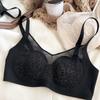 Women Seamless Underwear Sexy Lace Push Up Bra Fashion Leopard Print Wire Free Bras High Quality Thin Cup Breathable Lingerie
