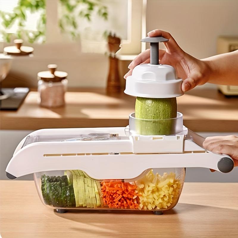 Stainless Steel Vegetable Cutterm,Multifunctional Slicer, Dicer, and Shredder with Adjustable Thickness for Potatoes,Carrots,Vegetable Slicer,Chopper