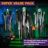 JOYIN 3 Pack Hanging Halloween Skeleton Ghosts Decorations Grim Reapers for Best Halloween Outdoor Decorations