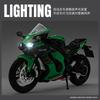 1:12 Zx-10R Motorcycle Model Alloy Diecast With Shock Absorption Simulation Scale Motorcycle Model Toys For Kids Gifts