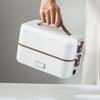 Portable student office worker heated and insulated electric lunch box