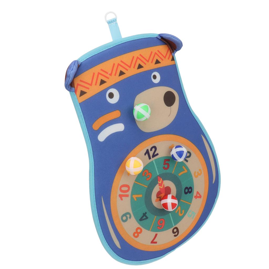 Kids Dart Board Game Set Double Sided Sticky Balls Improve Attention Party Game Dart Board Toys for