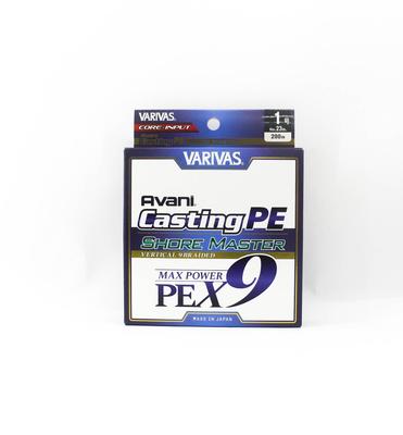 Varivas P.E. Schnur Avani Shore Master Casting X9 200m P.E. 1 23lb (0860)