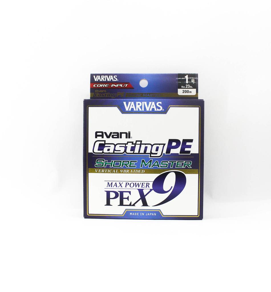Varivas P.E Line Avani Shore Master Casting X9 200m P.E 1 23lb (0860)