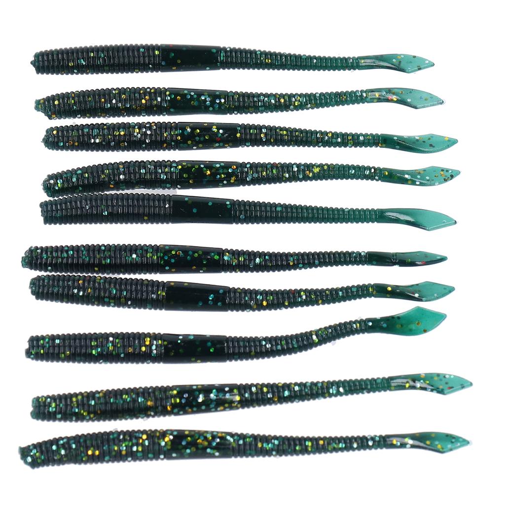 4Set Artificial Simulation Soft Silicone Earthworm Shape Lure Bait Fishing Accessory3#