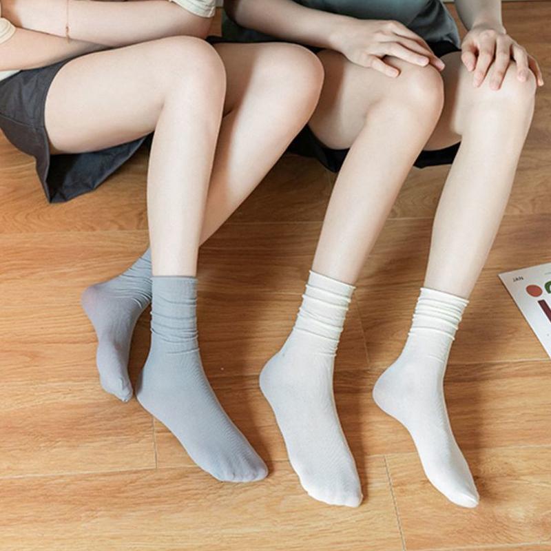 10 Pairs Women's Comfortable Middle Tube Socks Candy Color Sweet Breathable Socks