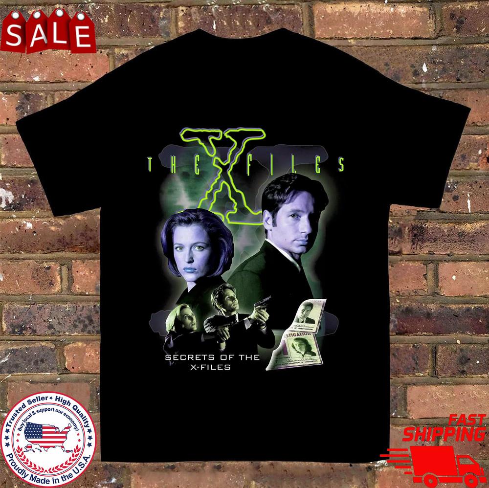 

Secrets Of The X-Files Black Cotton Back Sided Full Size S-5XL Unisex T-Shirt L