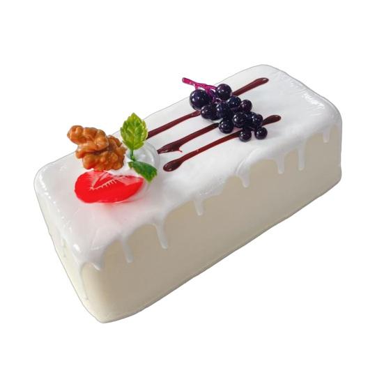 

Realistic Ice Cream Fruit Cake Squeeze Toy Soft TPR Fidget with Dessert-Themed Designs Slow-Rising Stress Relief Gadgets for Kids Adults белый