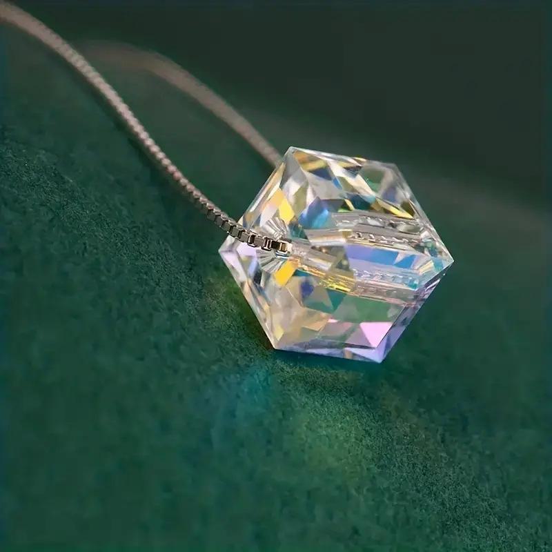 6-8mm Multi-Faceted High-Transparency Crystal Square Beads for Colorful DIY Jewelry Making