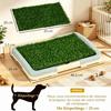 Dog Toilet with Artificial Grass Mat, Collection Tray and Grid Plate (only with dog toilet with artificial grass mat)