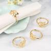 6Pcs Gold Leaf Napkin Rings Fall Napkin Holder Storage Rack For Christmas Wedding Dinnig Table Decoration Storage Rack Holder