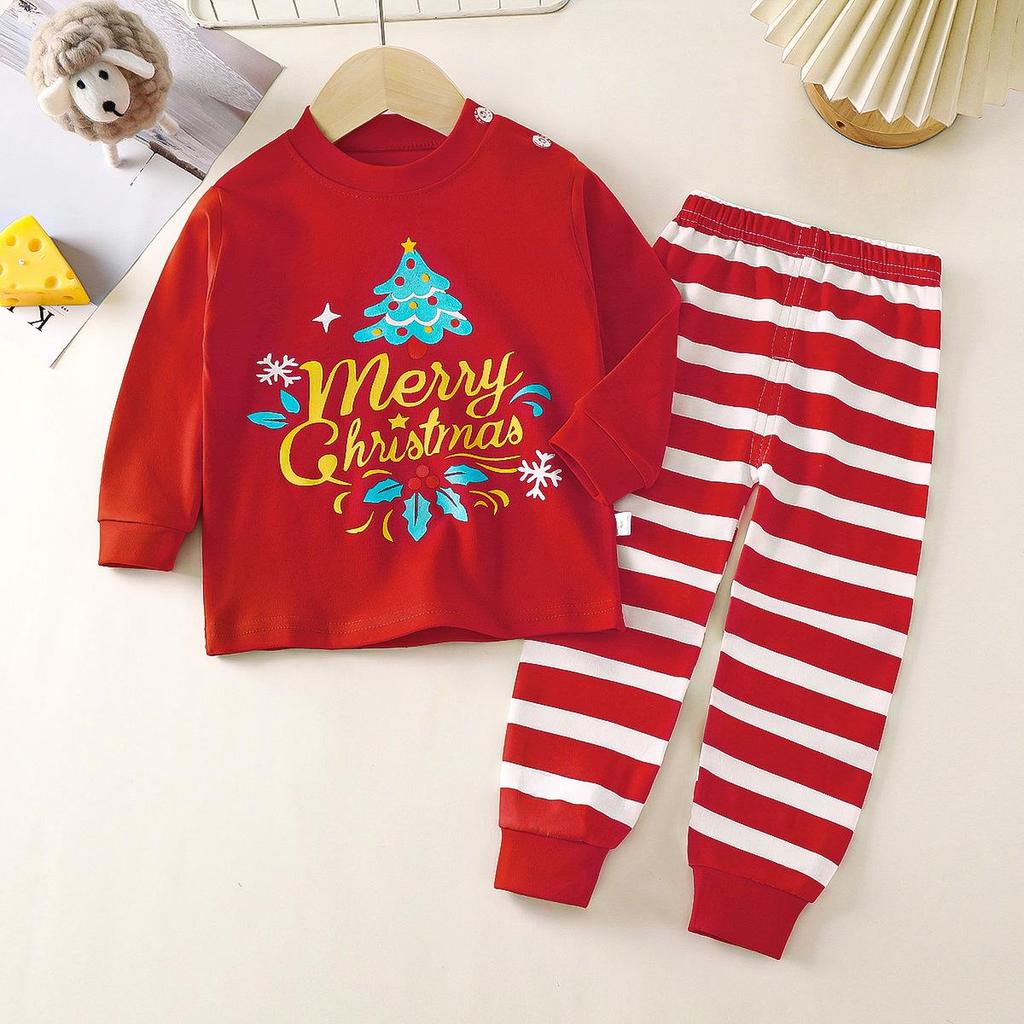 Pantaloni invernali per bambini a maniche lunghe o collo T-shirt Set pantaloni larghi casual da 2 pezzi in cotone con stampe di cartoni animati