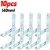 25/60mm 90 Degree L Joint Brackets Furniture Wood Shelf Door Cabinet Fastener Universal Stainless Steel Brace Joint Hardware