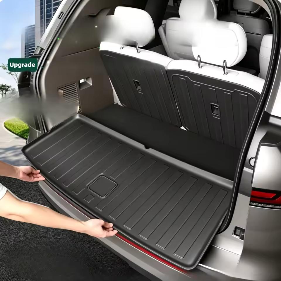 For Volkswagen ID. ERA 9X 2026 Car Trunk Mat TPE 3D Rear Seat Backrest Mat Trunk Storage Mat Trunk Carpet Waterproof Cargo Liner