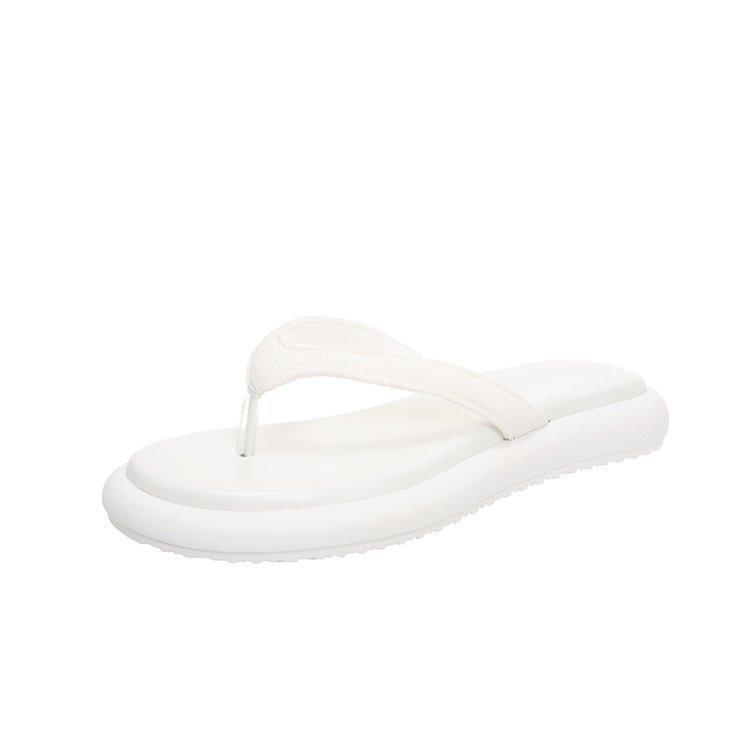 

Thick-soled shit-pinch flip-flops shoes women s shoes 2025 new summer wear beach red sandals sandals 40