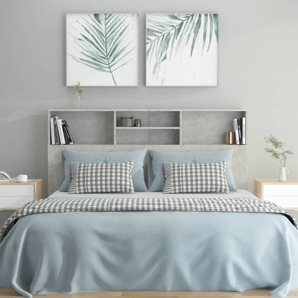 Moderne Kopfteil Mit Regalfach Für Das Schlafzimmer, Ohne Bettgestell Und Matratze, 160x19x103,5 Cm