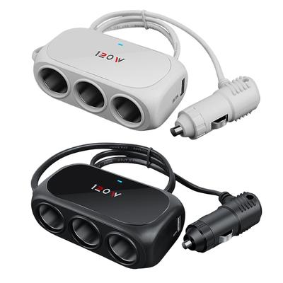 Cigarette Lighter Splitter Charger 12V 120W Car Cigarette Lighter Socket 3 Socket Cigarette Lighter Power Socket for iPhone iPad