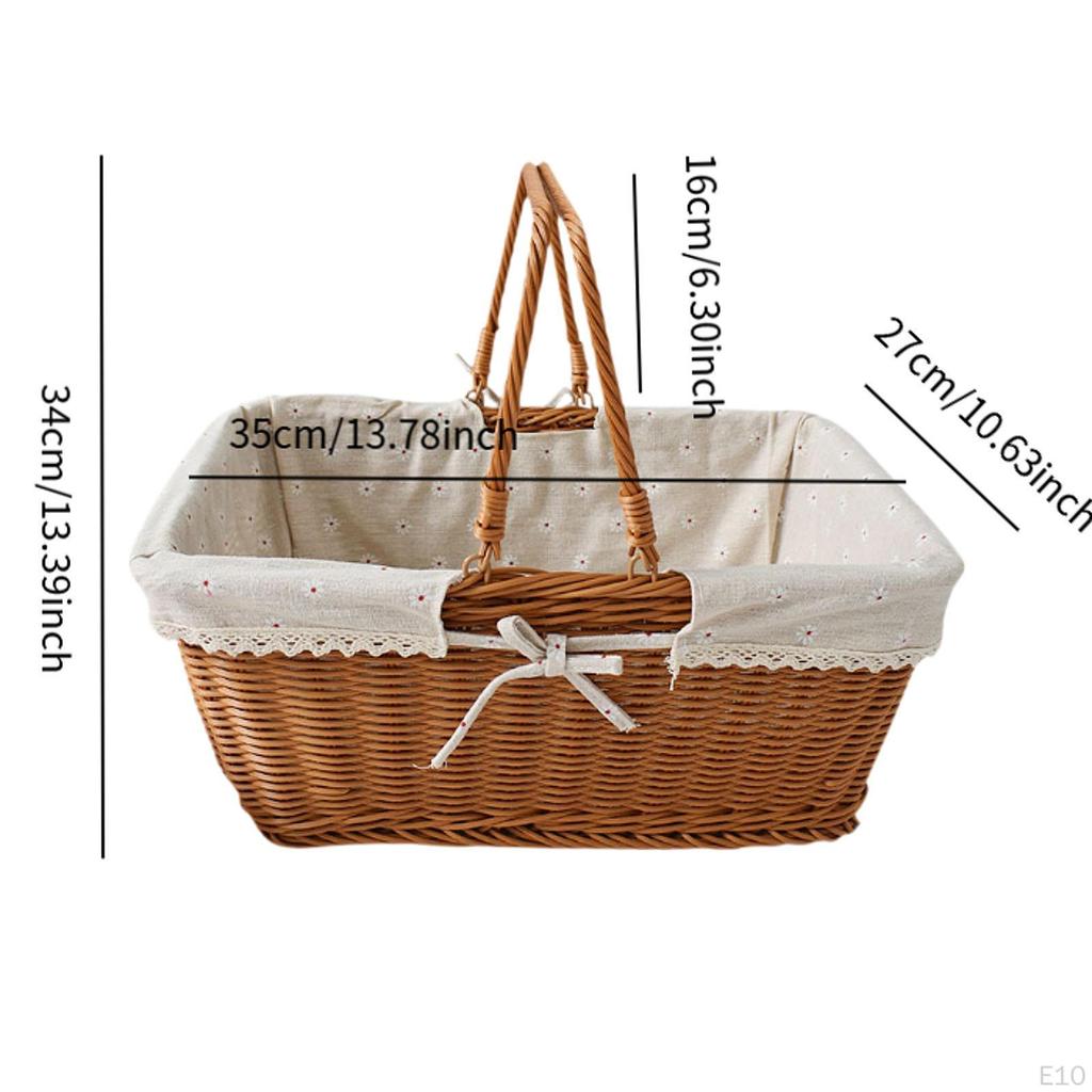 Breathable Picnic Basket for Vegetables and Sandwiches At Events