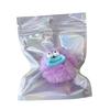 Creative Furry Balls Keychain Pendant with Large Sausage Mouth Cartoon Plush Bag Charm for School Bag Backpack Decors