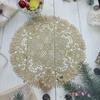 European Pastoral Crochet Embroidery Exquisite Table Mat Bar Counter Wine Glass Coffee Cup Coaster Birthday Tea Party Decoration