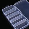 Transparent 5-Compartment Storage Box for Fishing Gear, Accessories, and Stationery
