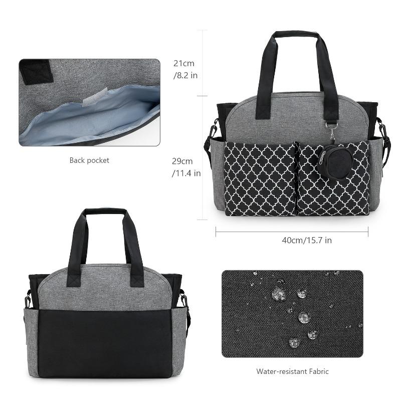 New Handbag/Shoulder Diaper Bag with Pacifier Pouch for Maternity and Baby Travel & Outdoor Use