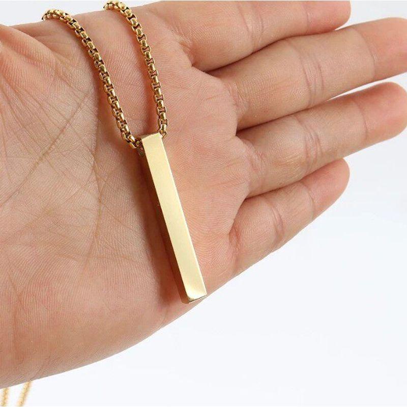 Fashion Simple Necklace Cold Wind Elegant Hip Hop Geometric Pendant Long Necklace
