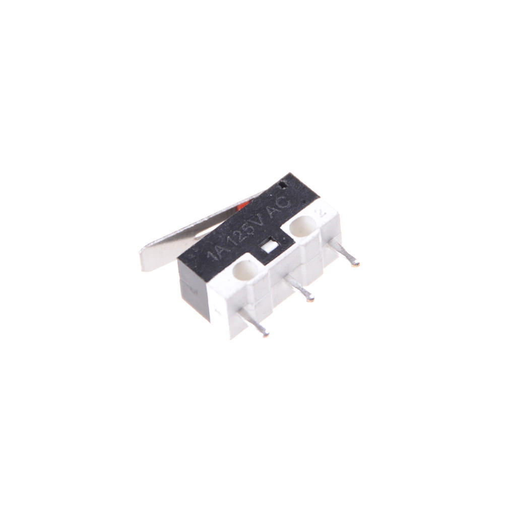 10Pcs Kw10 125V 1A 3 Terminals Momentary 13Mm Lever Arm Micro Switch