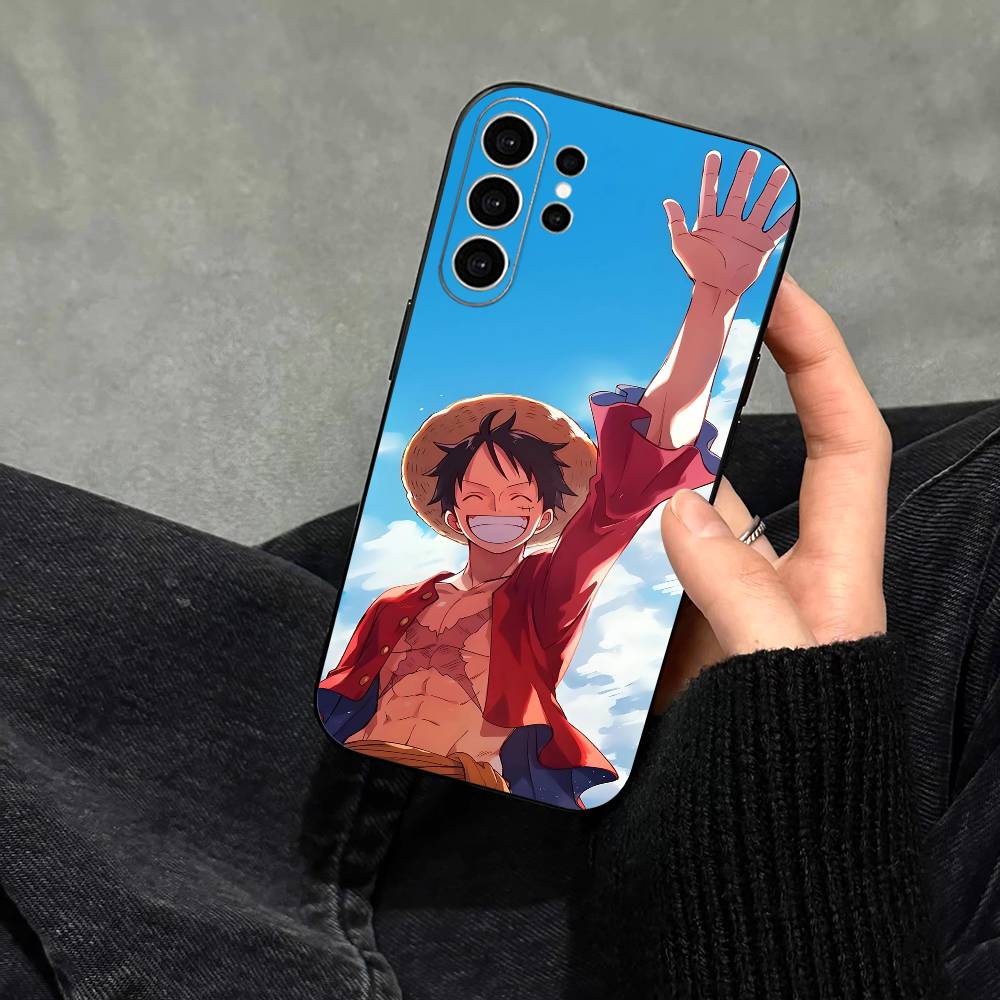 Straw Hat Luffy Eternal Legend Phone Case For Samsung S25,S24,S21,S22,S23,S30,Ultra,S20,Plus,Fe,Note,10,9,5G Black Cover