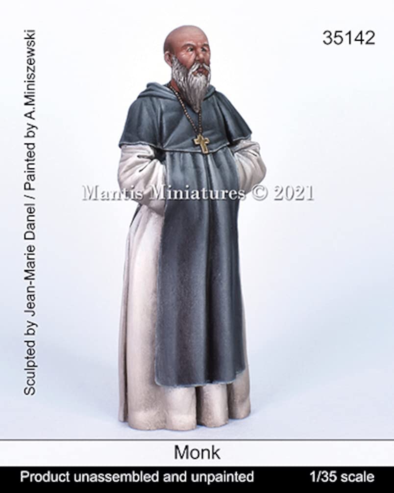 

Mantis Miniature Figure Series French Monk Resin Kit Man35142 1/35