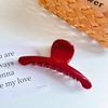 Fashionable Versatile Red Big Hair Claw Clip Ideal For Everyday And Events Special