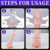 Pennis Extende Cock Set Reusable Condom,Sex Toy - Pump and Amplifier Extra Thick Simulation Extender Suitable for Men,Sleeve Circumference Enhancer