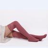 Japanese-Style Lace Trim Thigh-High Knit Cotton Socks for Women - Autumn/Winter Slouch Design