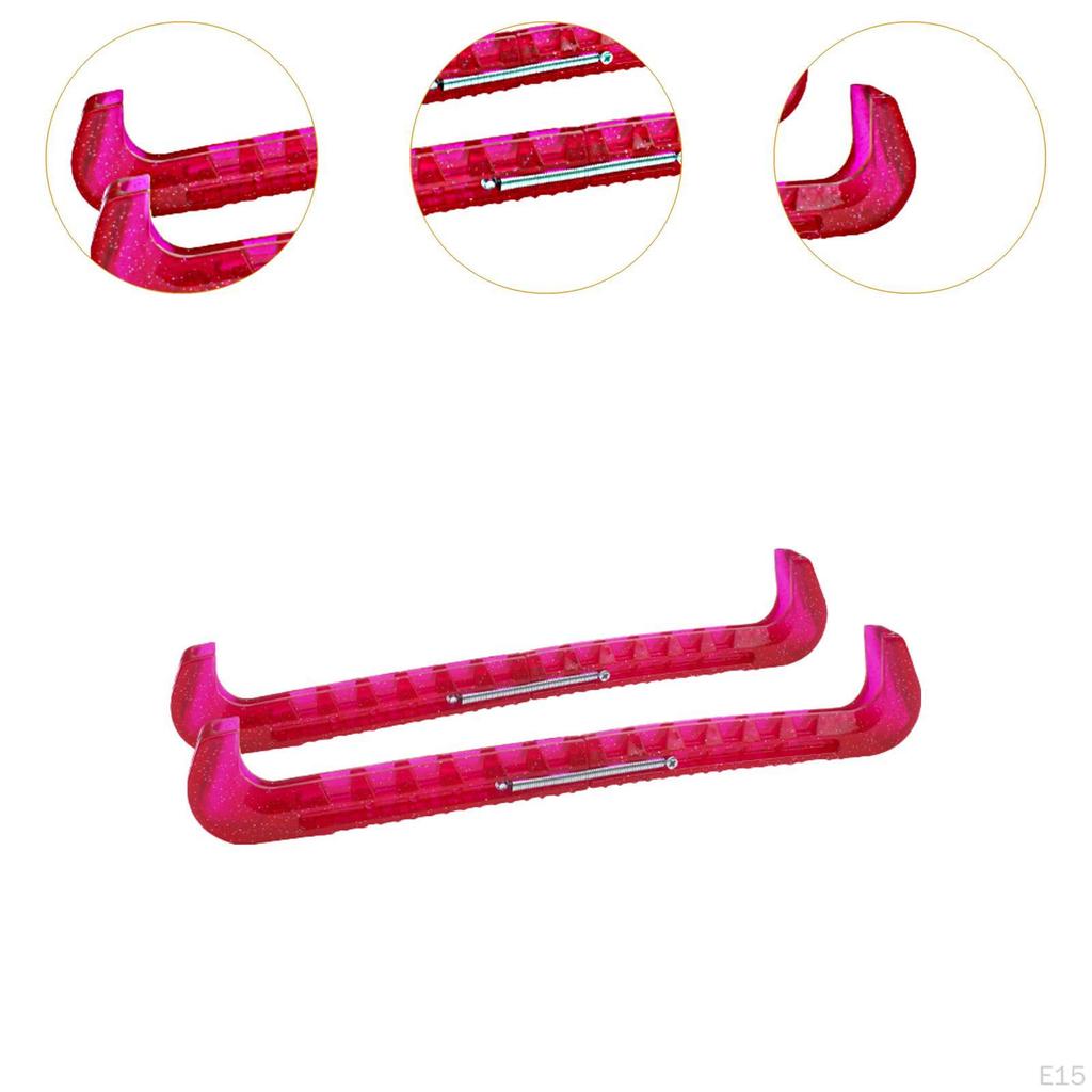 2 Pieces Figure Ice Skate Guards Hockey Blade Covers Fashion AntiSlip Protector for