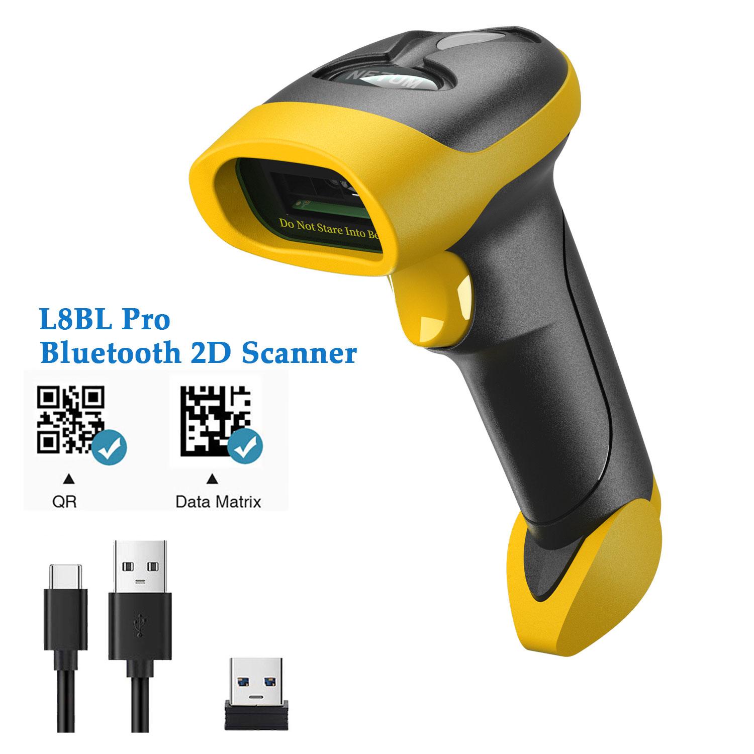

NETUM L8BLPro Bluetooth Бездротовий Зчитувач QR-кодів Barcode PDF417 Автоматичне Сканування для Pos-сканування
