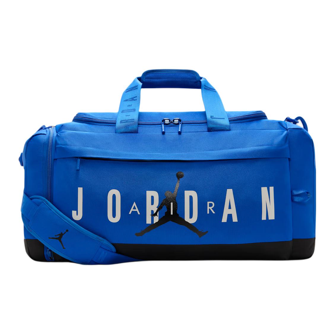 

Jordan Velocity 62.5L Brand Logo Large Zipper Pocket Polyester Travel Bag Unisex Travel Bag Sport-Blue MM0920-BB7 Sports Blue