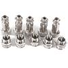 10 Sets GX12 6-Pin 12mm Plug M FEM Socket Connectors Zinc Low Voltage M FEM Connectors with Metal Socket Plugs for Various Applications