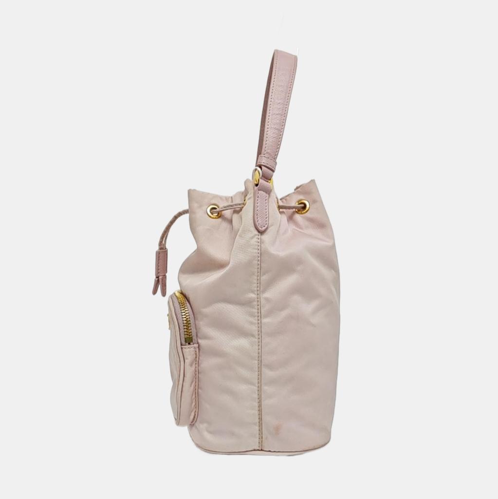 [Pre-Owned] Prada Duet Bucket Shoulder Bag 'Rose' - Very Good #A2NZBF