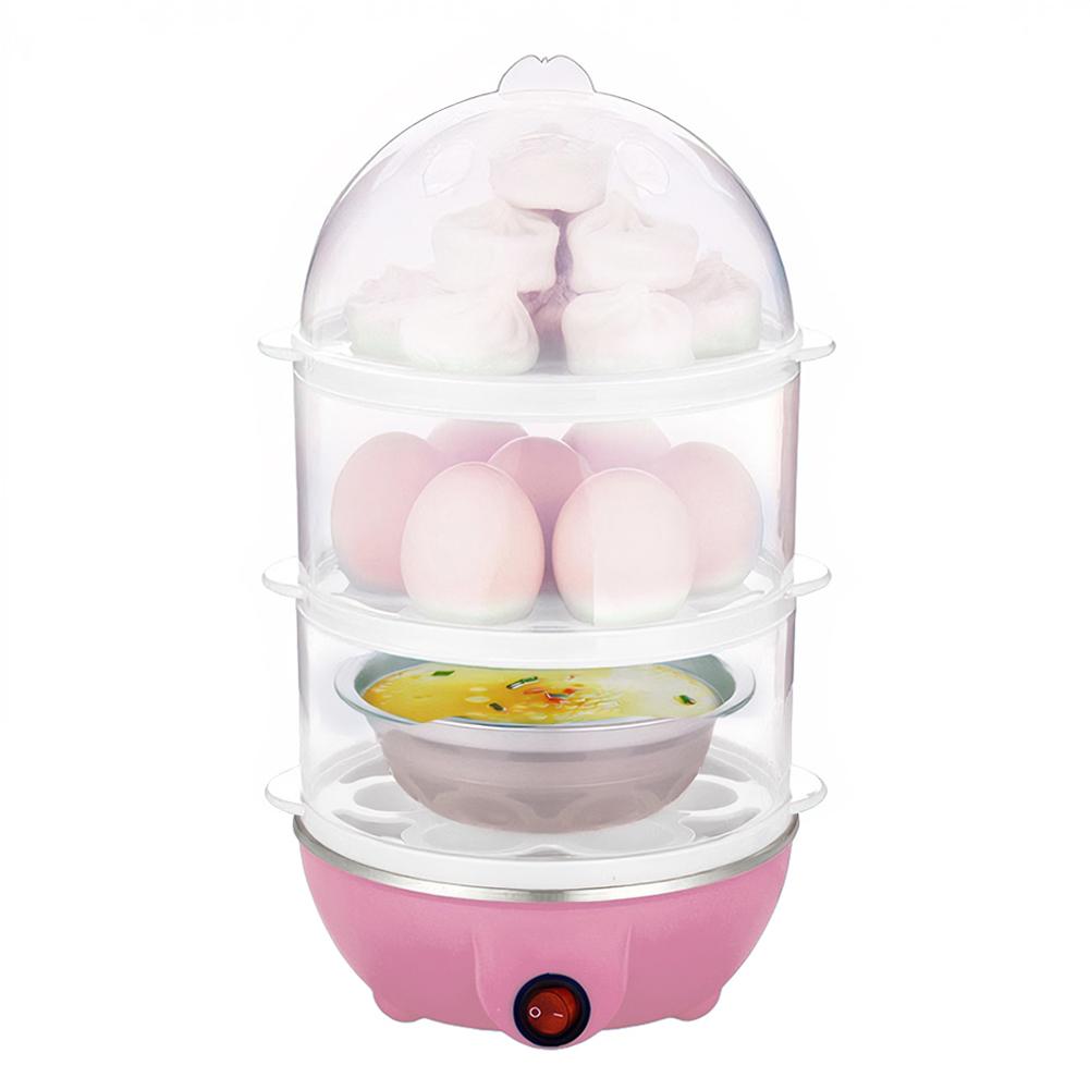 220V Automatic Corn Steamer Rapid Heating Mini Kitchen Poacher Auto-Off Portable Milk Steamer for Cooking Breakfast Machine