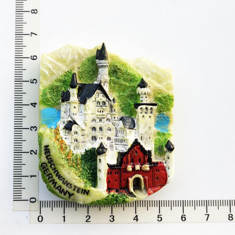 Germany 3D Fridge Magnets Tourism Souvenir Resin Refrigerator Magnets Sticker Collection Handicraft Gift Decoration Articles