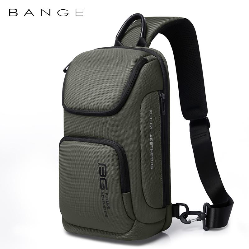 Bange Crossbody Bag For Men Portable Waterproof Shoulder Messenger Bags Male Travel Short Trip Chest Bag Fit For 9.7 Inch Ipad