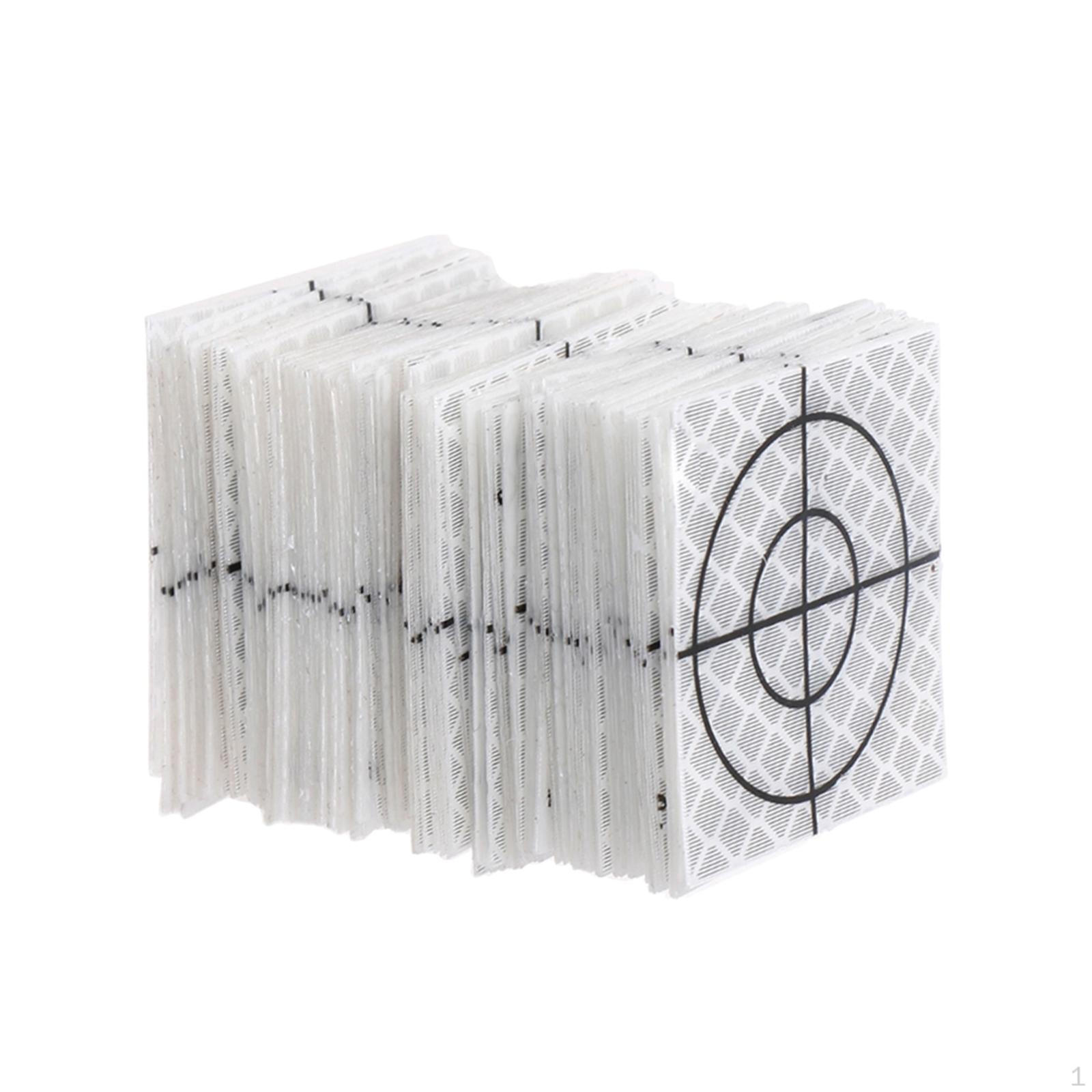 

100 Acrylic Adhesive Targets for Engineering and Construction Use 4cmx4cm