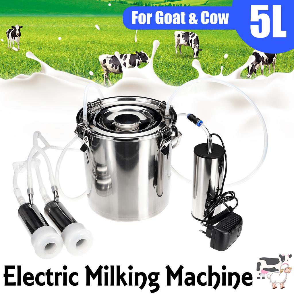 Buy 5L Electric Cow Goat Sheep Milking Machine Vacuum Pump Milker